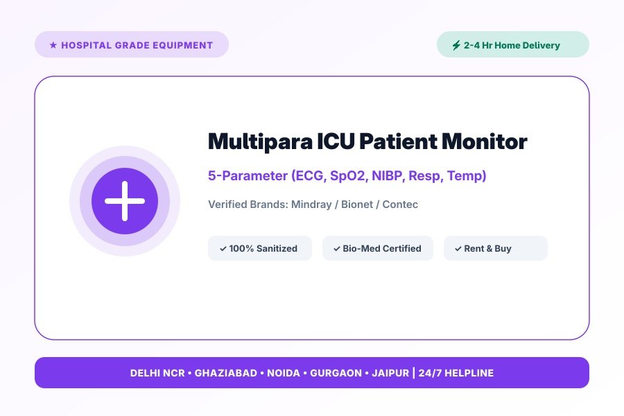 Multipara ICU Patient Monitors (5-Para / 7-Para) in Delhi NCR